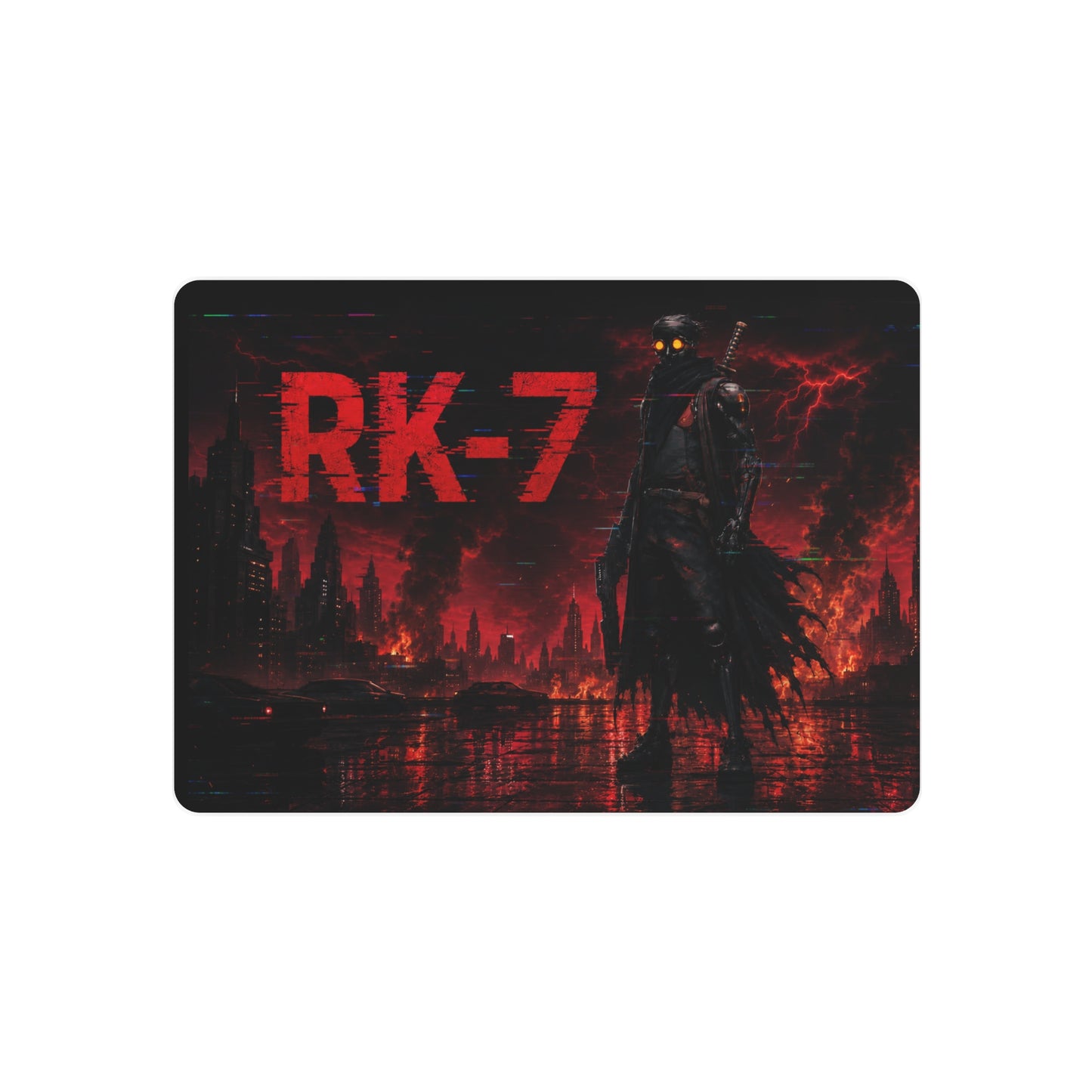 Cyber Wars RK -7 - Metal Art Sign - Wall Decor for Home