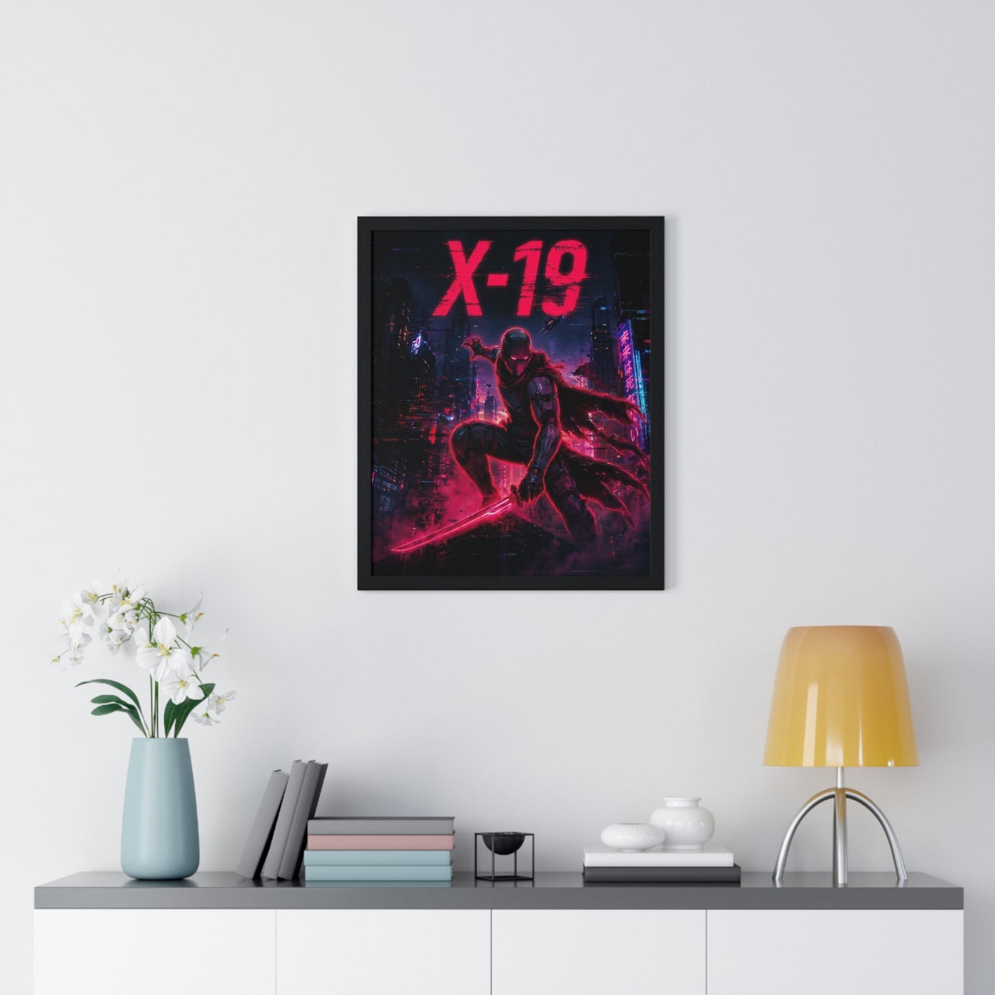 Cyber Wars X-19 - Framed Poster