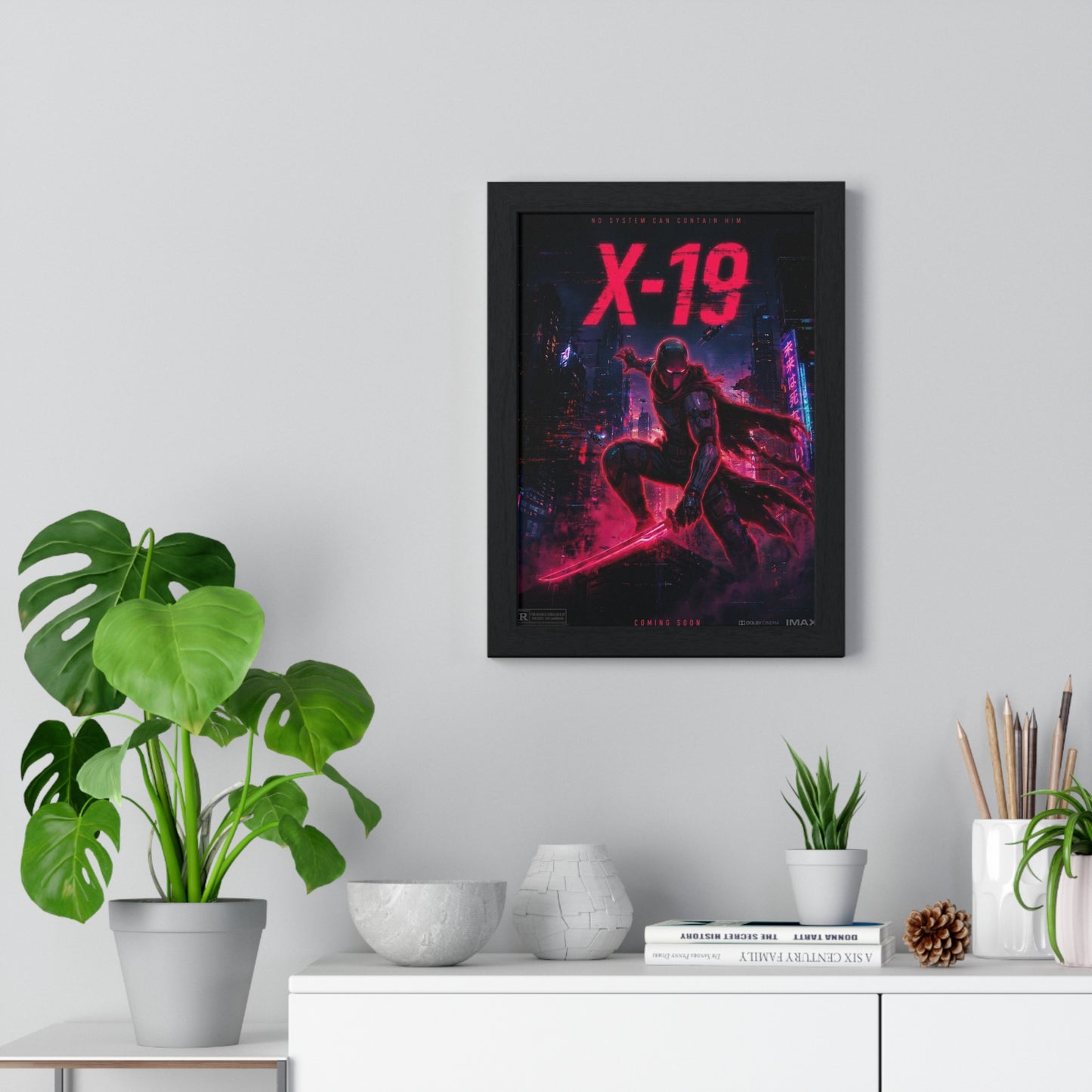 Cyber Wars X-19 - Framed Poster