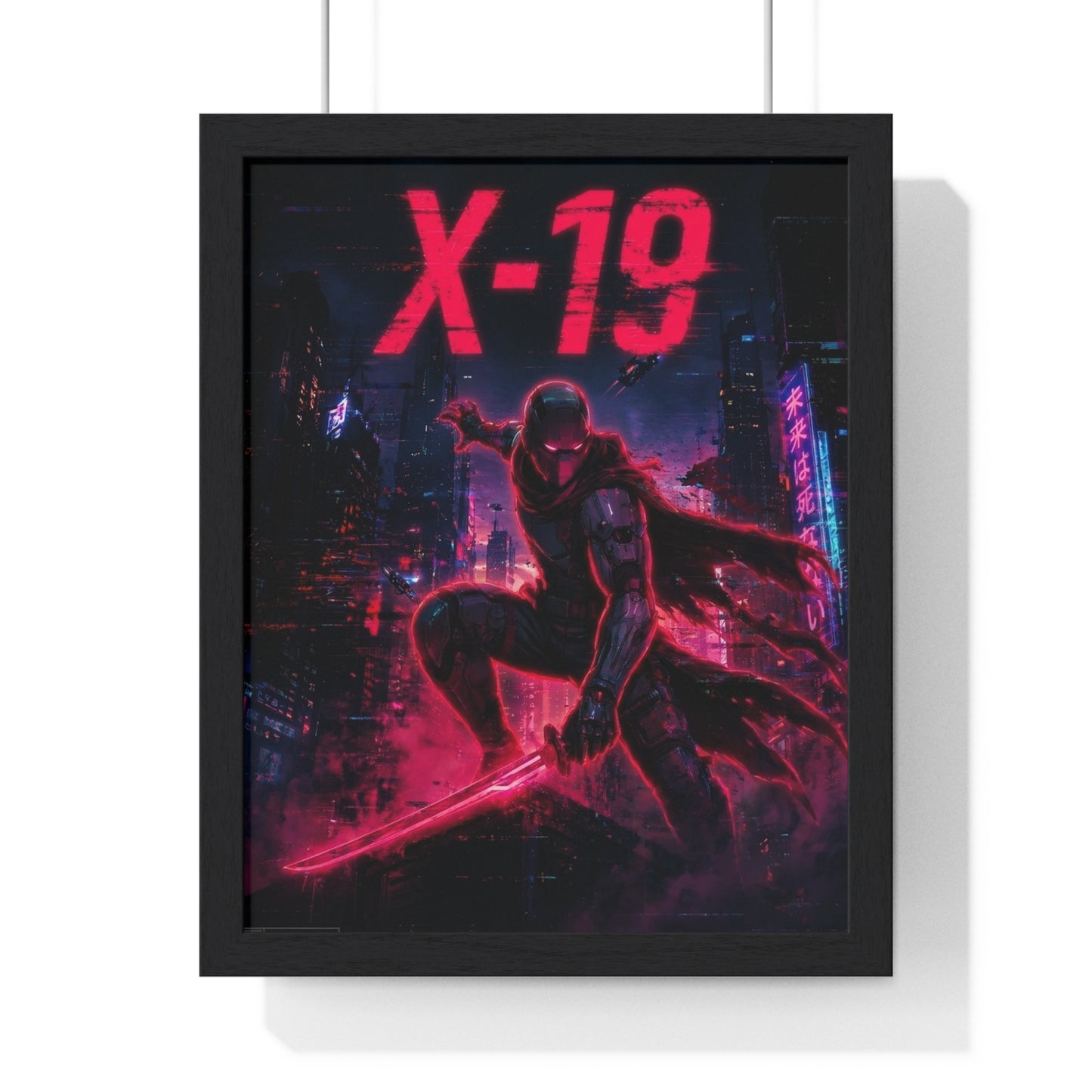 Cyber Wars X-19 - Framed Poster