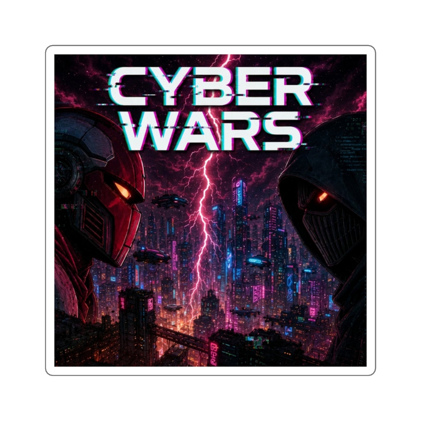 Cyber Wars - Square Stickers