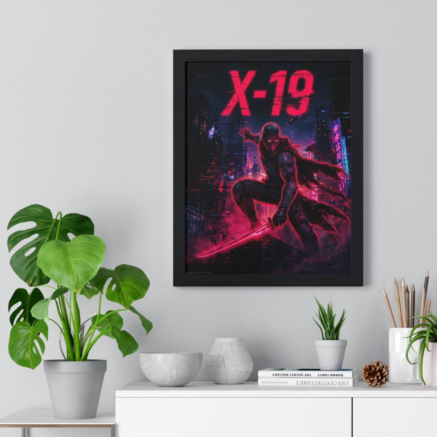 Cyber Wars X-19 - Framed Poster