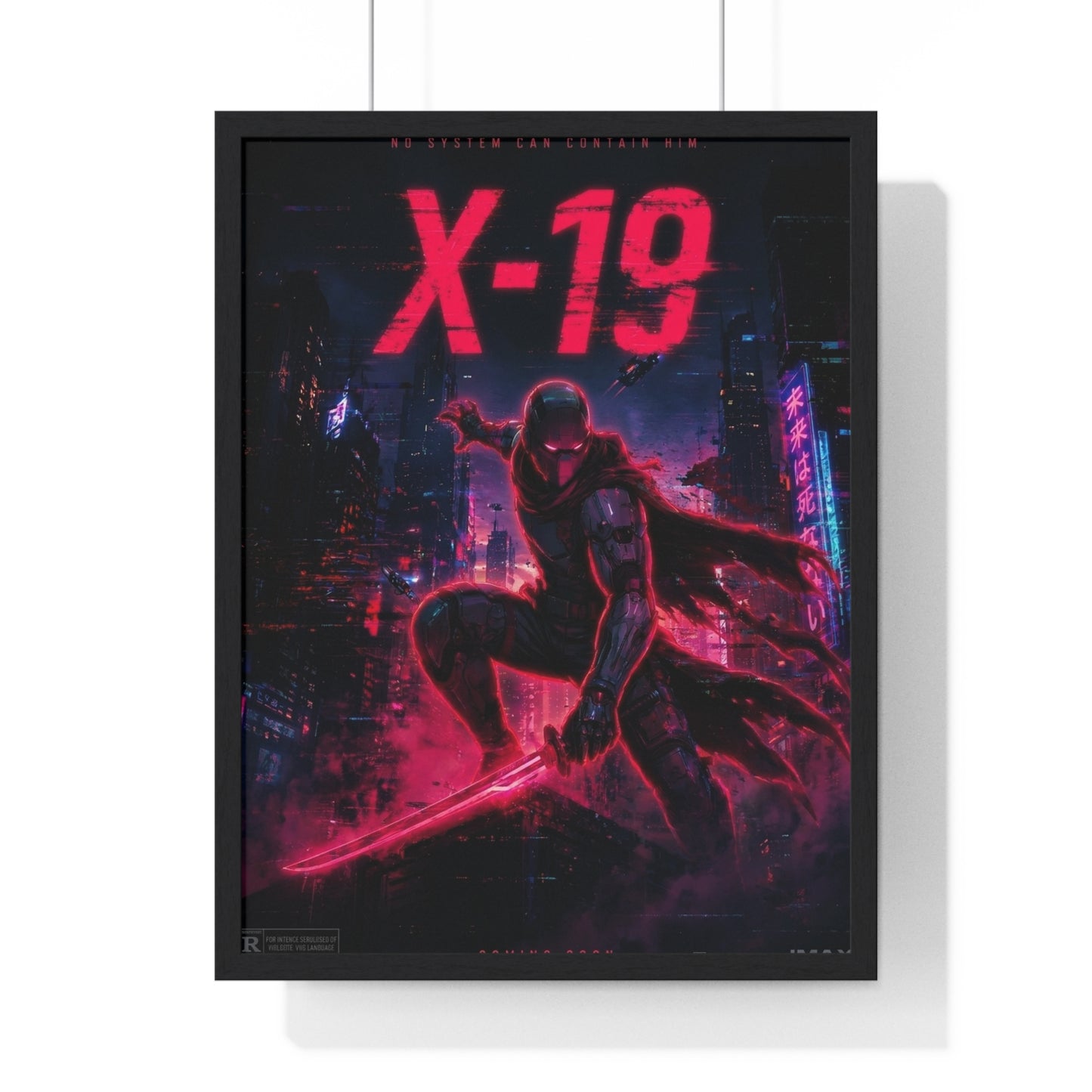Cyber Wars X-19 - Framed Poster