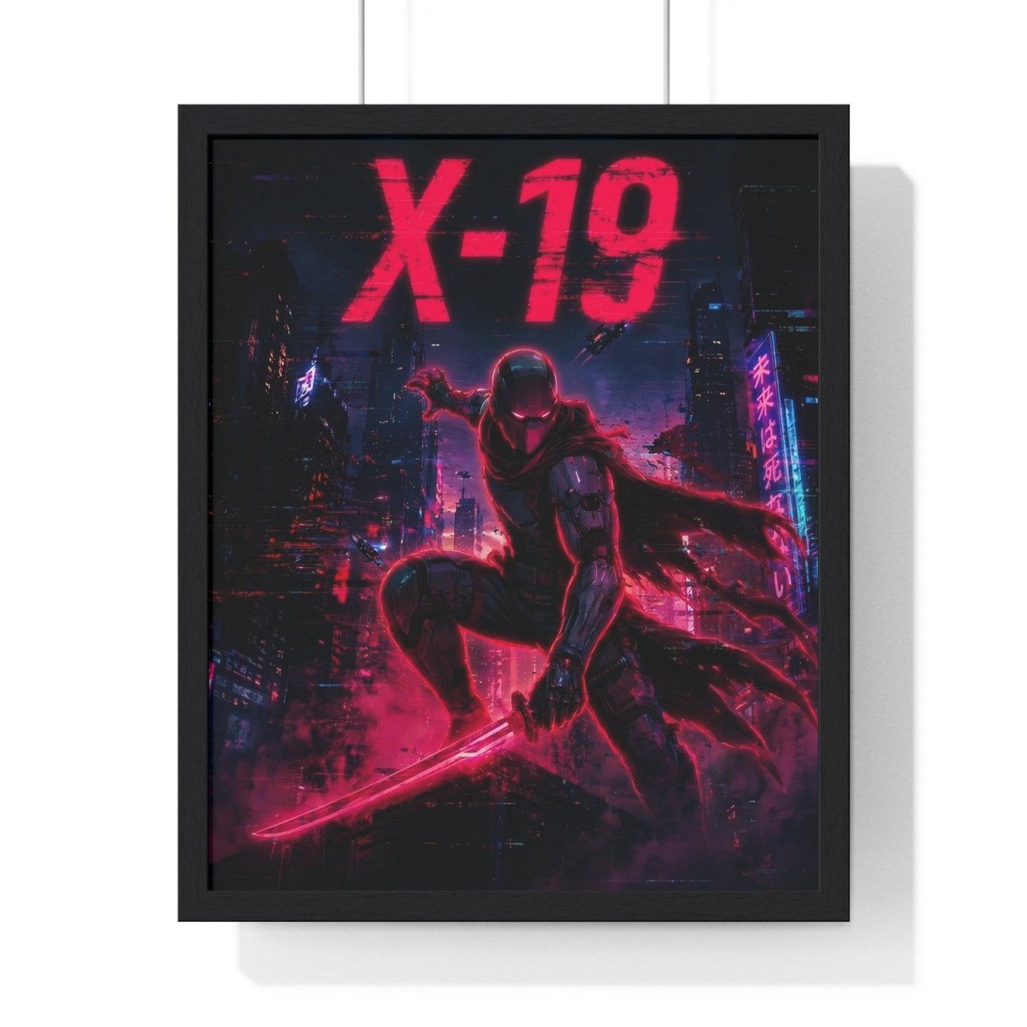 Cyber Wars X-19 - Framed Poster