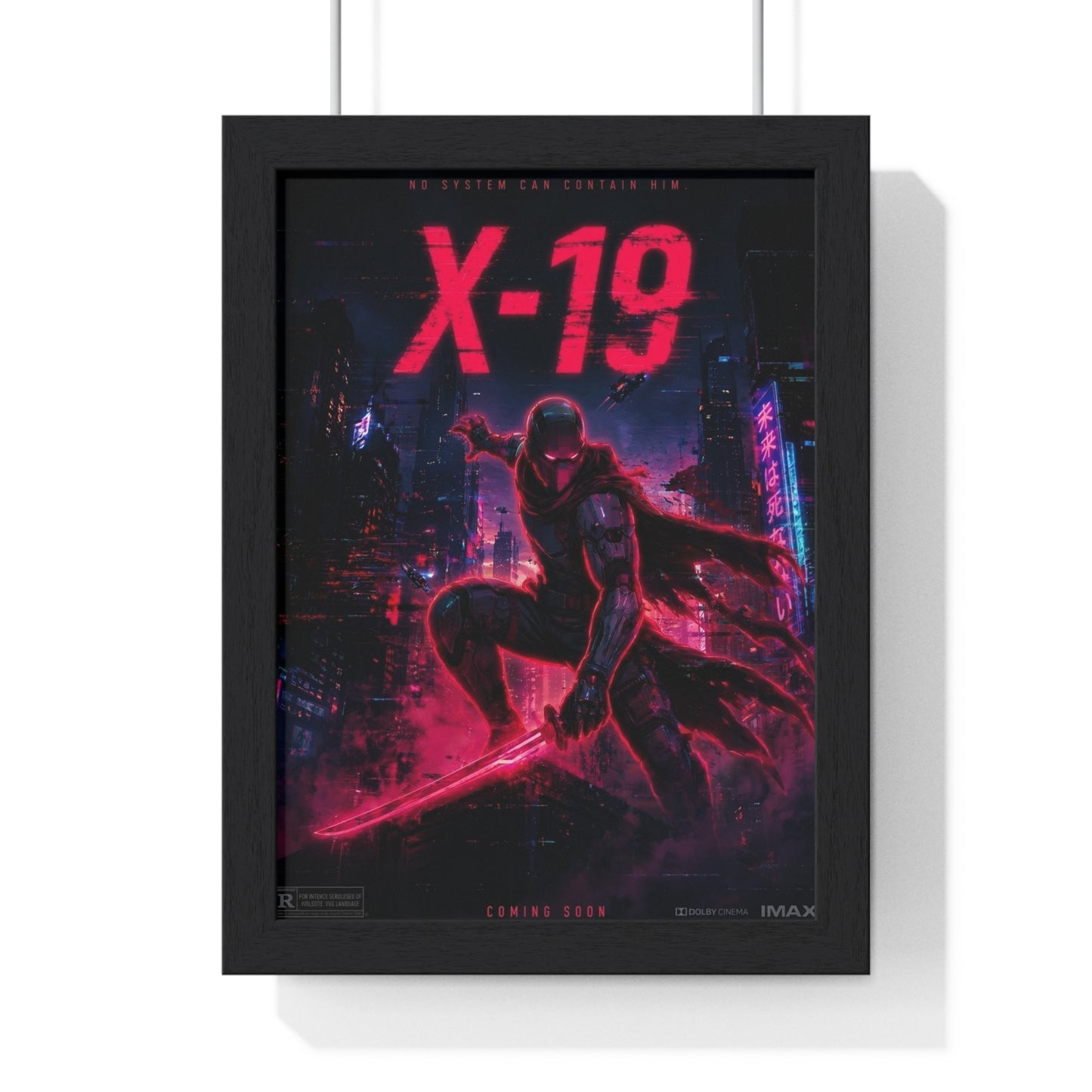 Cyber Wars X-19 - Framed Poster